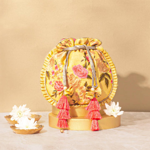 Yellow Potli Bags Online