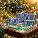Green Zanzibar - The Elevated Basic Set (Checkered Bag)