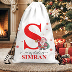 Initial Christmas Sacks Personalised