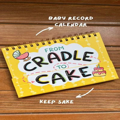 From Cradle to Cake: Baby Record Calendar