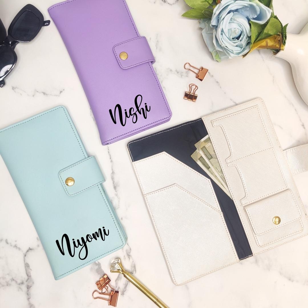 Long Passport Cover: Personalised