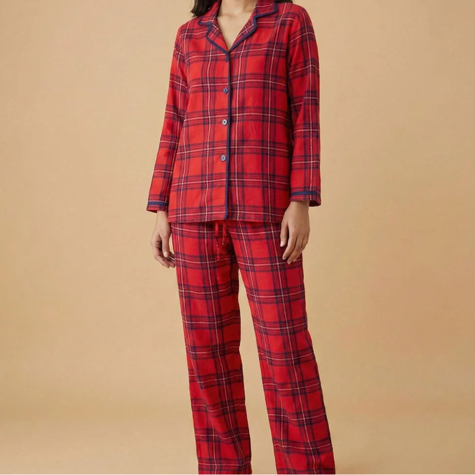 Red Plaid Set