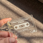 Cassette Keychain: Personalised