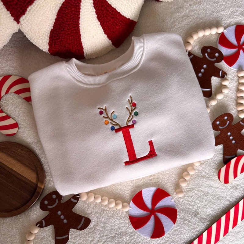 Holiday Initial Sweatshirt Personalised