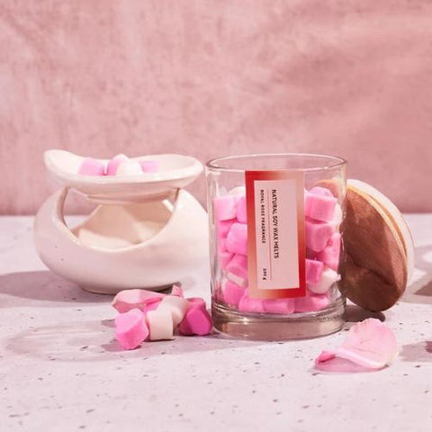 Valentine Rose Wax Melts + Warmer