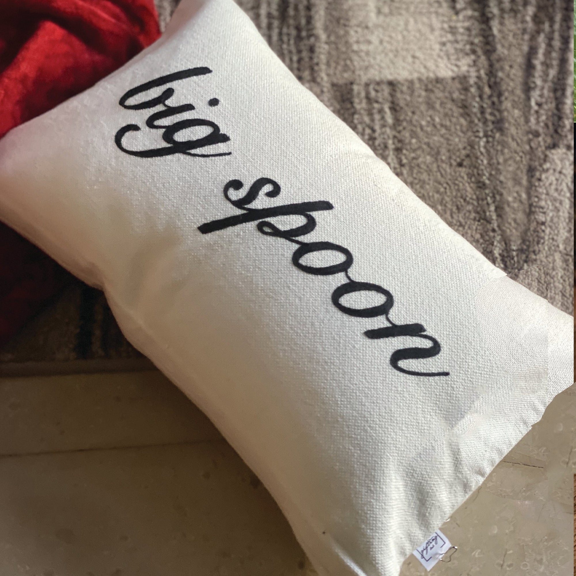 Big Spoon Little Spoon Pillow Cover