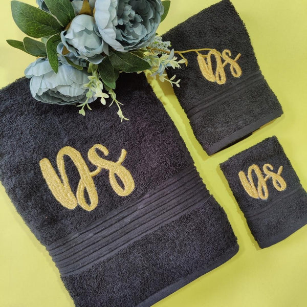 Face, Hand & Body Towel Set Personalised - The Style Salad