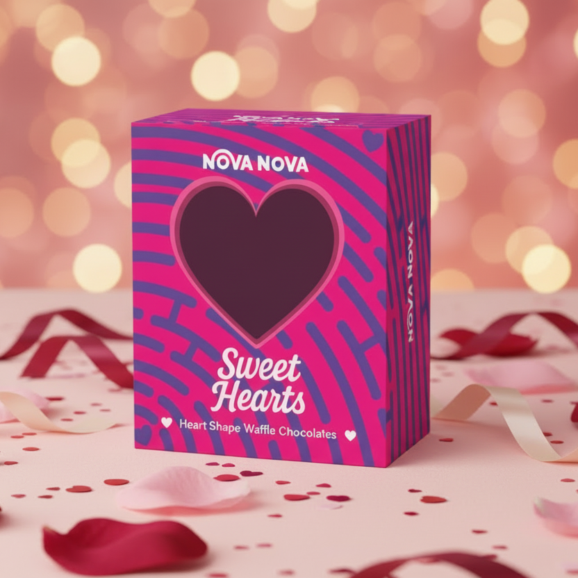 Sweet Heart Chocolate Waffle / Cookies Box