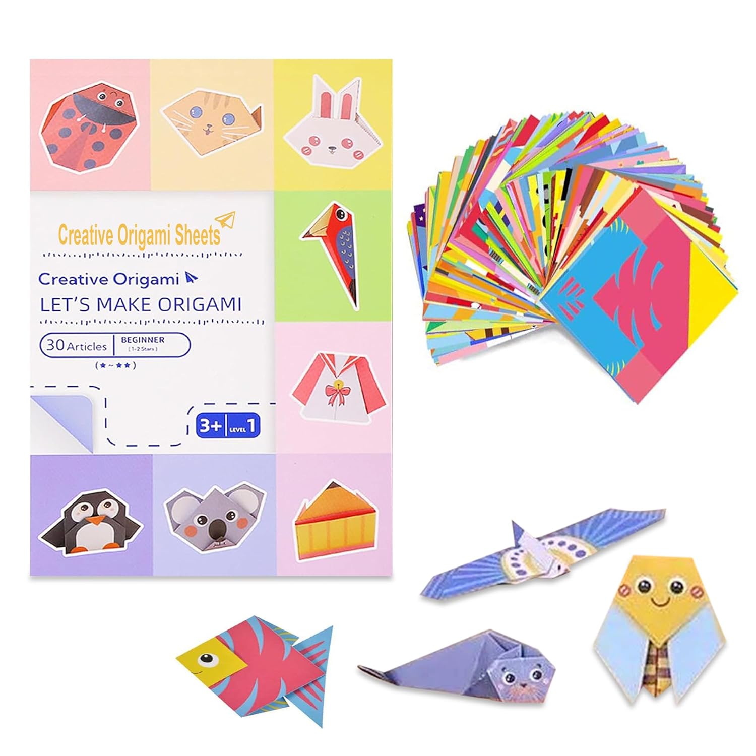 Creative Origami Sheets | Pack of 30 Artistic Designs