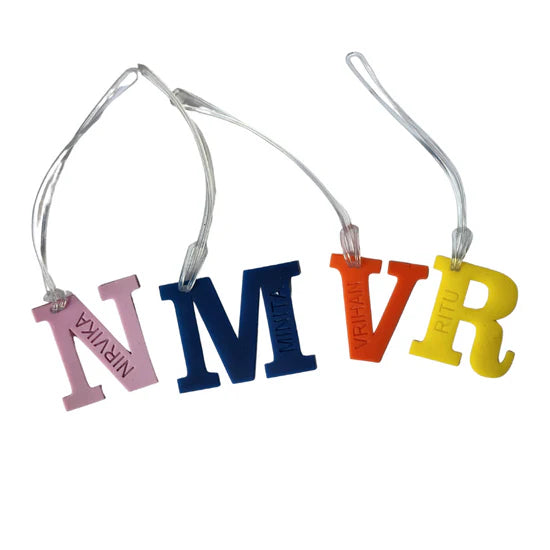Personalized Alphabet Name Tags