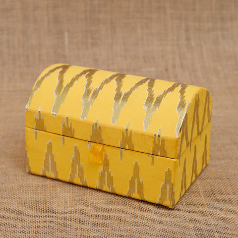 Yellow Ikat Sandook Box