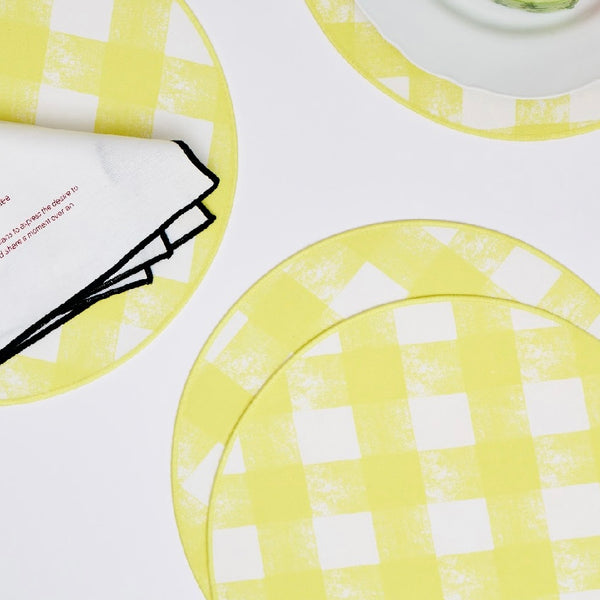 Palermo Yellow Placemat - Set of 6