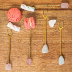 Rose Quartz Appetizer Forks - Set of 6