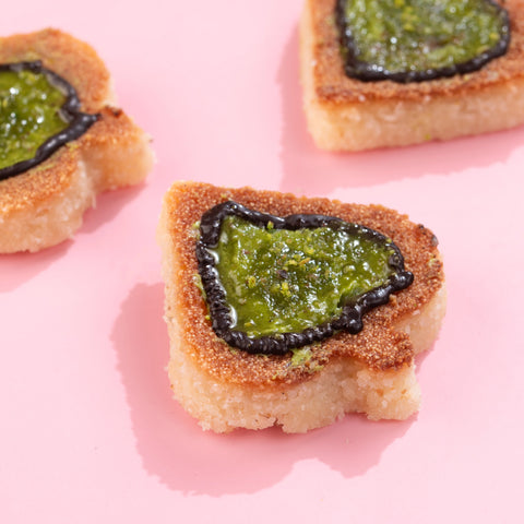 Pistachio Kunafa Basbousa