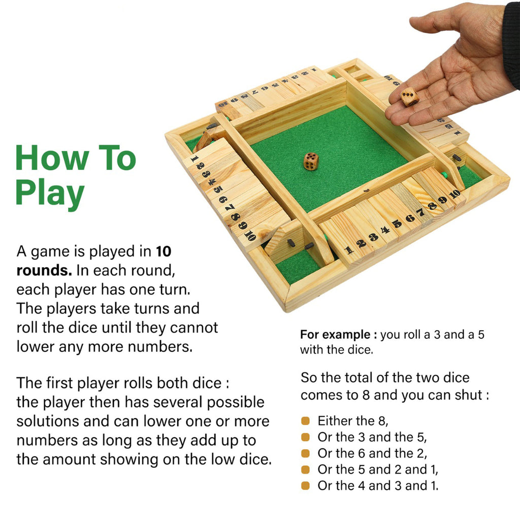 Shut The Box Dice Game – The Style Salad