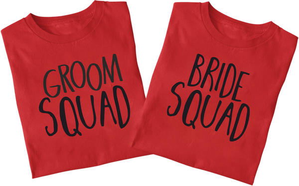 Bride Groom Squad T-Shirt
