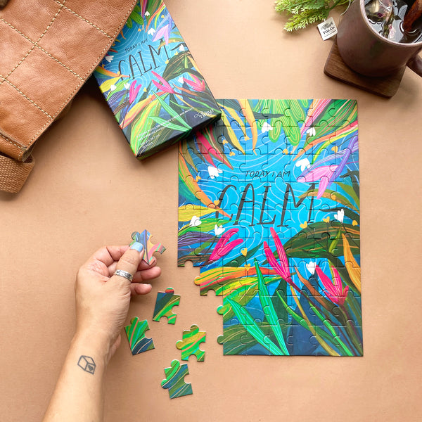 I Am Calm: Positive Affirmation Puzzle