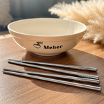 Ramen Bowl+Chopsticks: Engraved