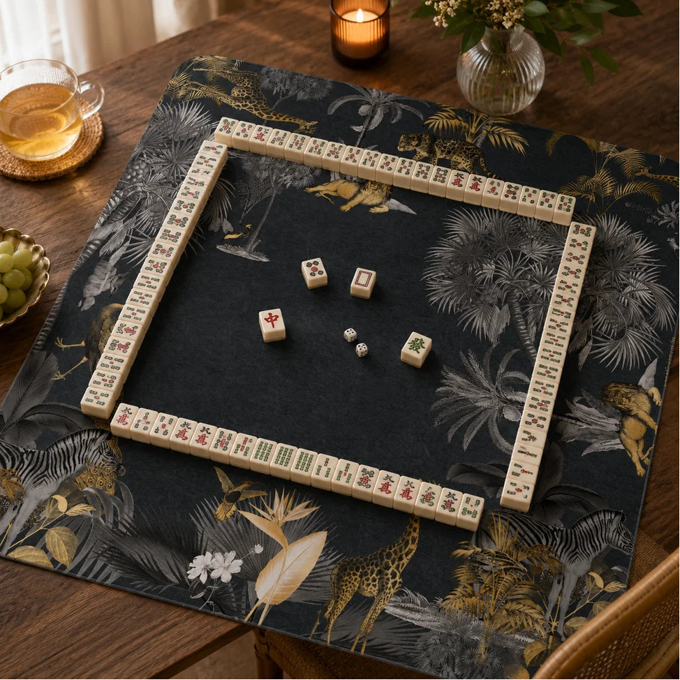 Midnight Safari Mahjong Mat