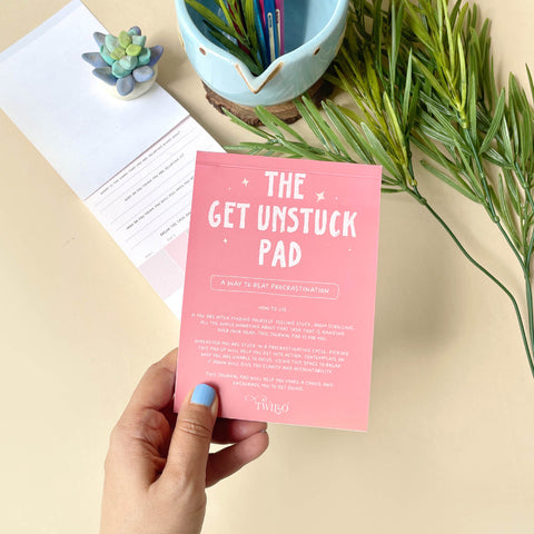 Get Unstuck: Anti Procrastination Journal Pad