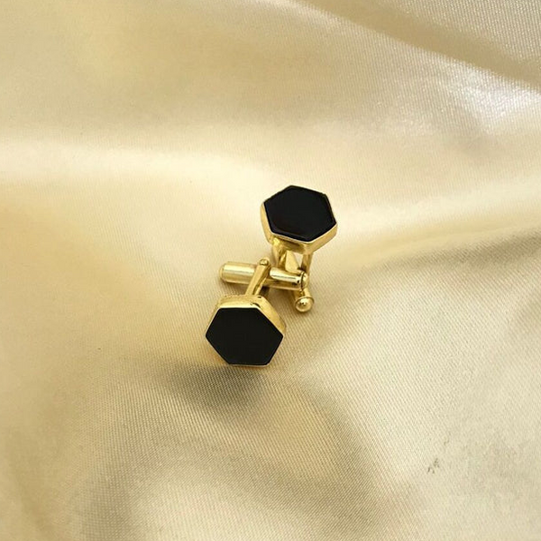 Black Onyx Cufflinks - The Style Salad