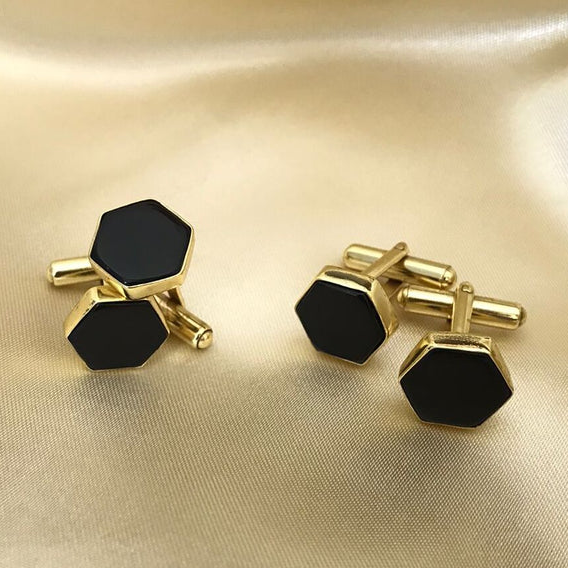 Black Onyx Cufflinks - The Style Salad