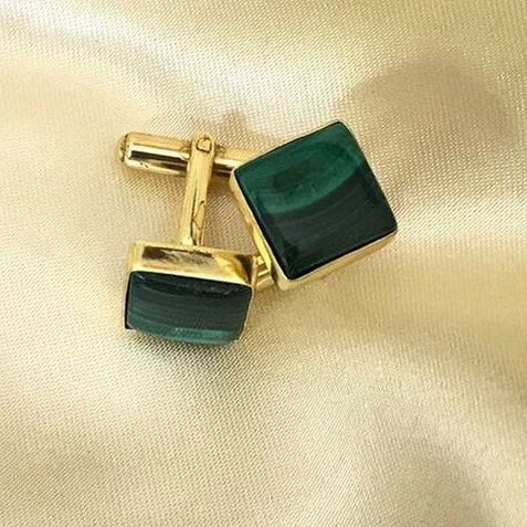 Malachite Cufflinks - The Style Salad 