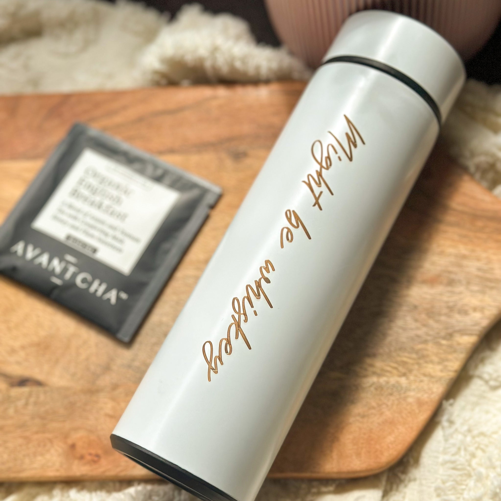 Personalized Temperature Bottle White