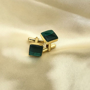 Malachite Cufflinks - The Style Salad