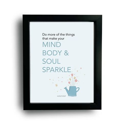 Mind, Body, Soul Desk / Wall Frame