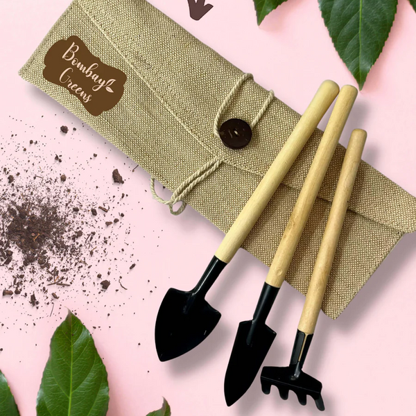 3 in 1 Mini Gardening Tools Kit – (Set of 3) Bombay Greens