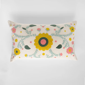 Bloom Embroidered Cushion Cover