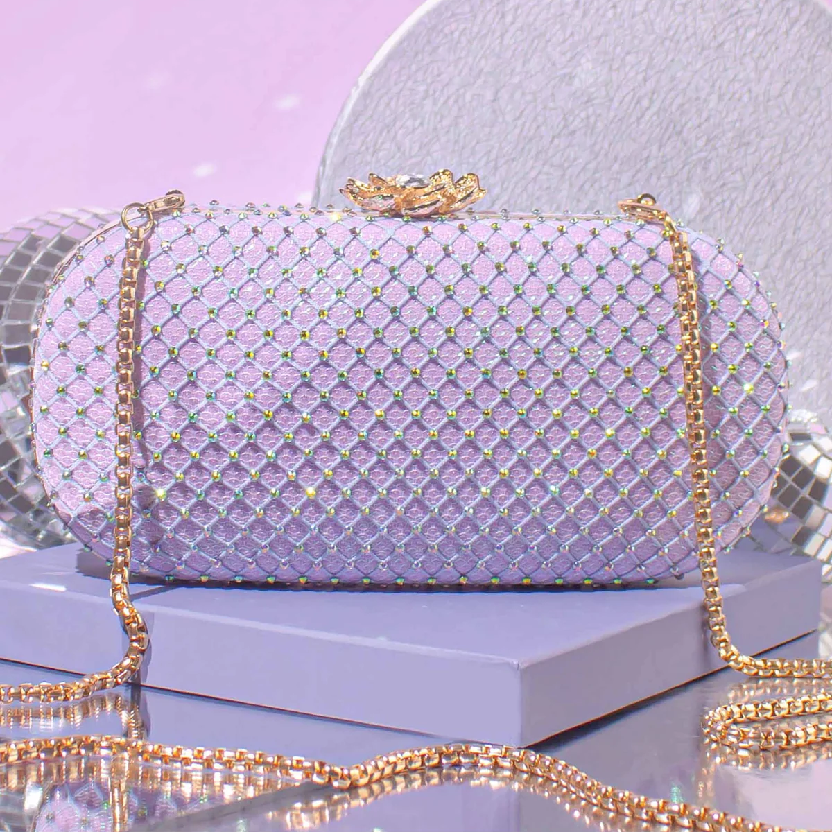 Unicorn Capsule Clutch: Lilac