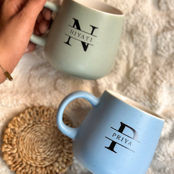 Personalized Pastel Neu Ceramic Coffee Mug
