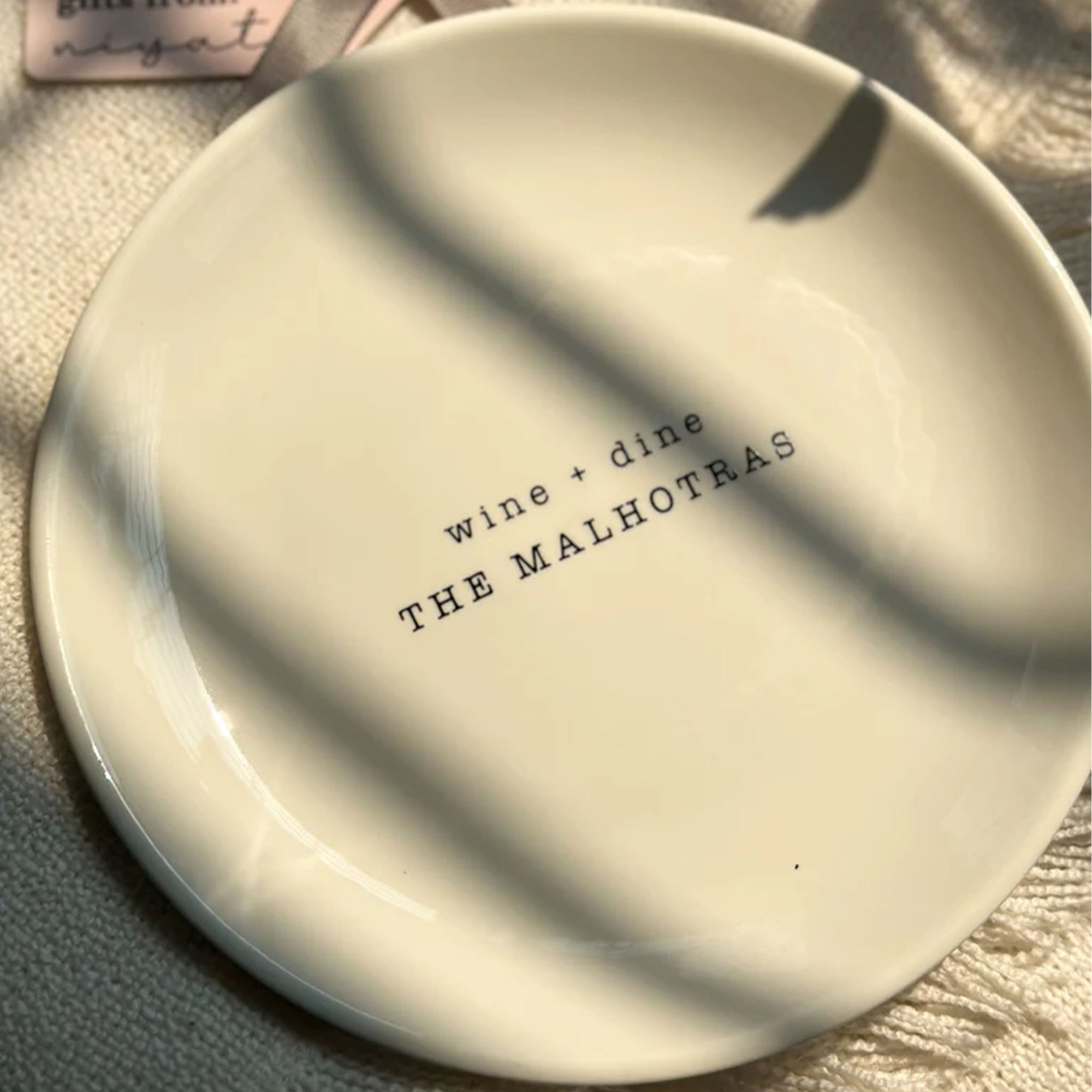 Type Writer Appetizer Plate : Personalized