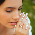 Twistie 2-way Enamel Gold Ring