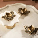 Pushp Lotus Brass Diyas Set of 2