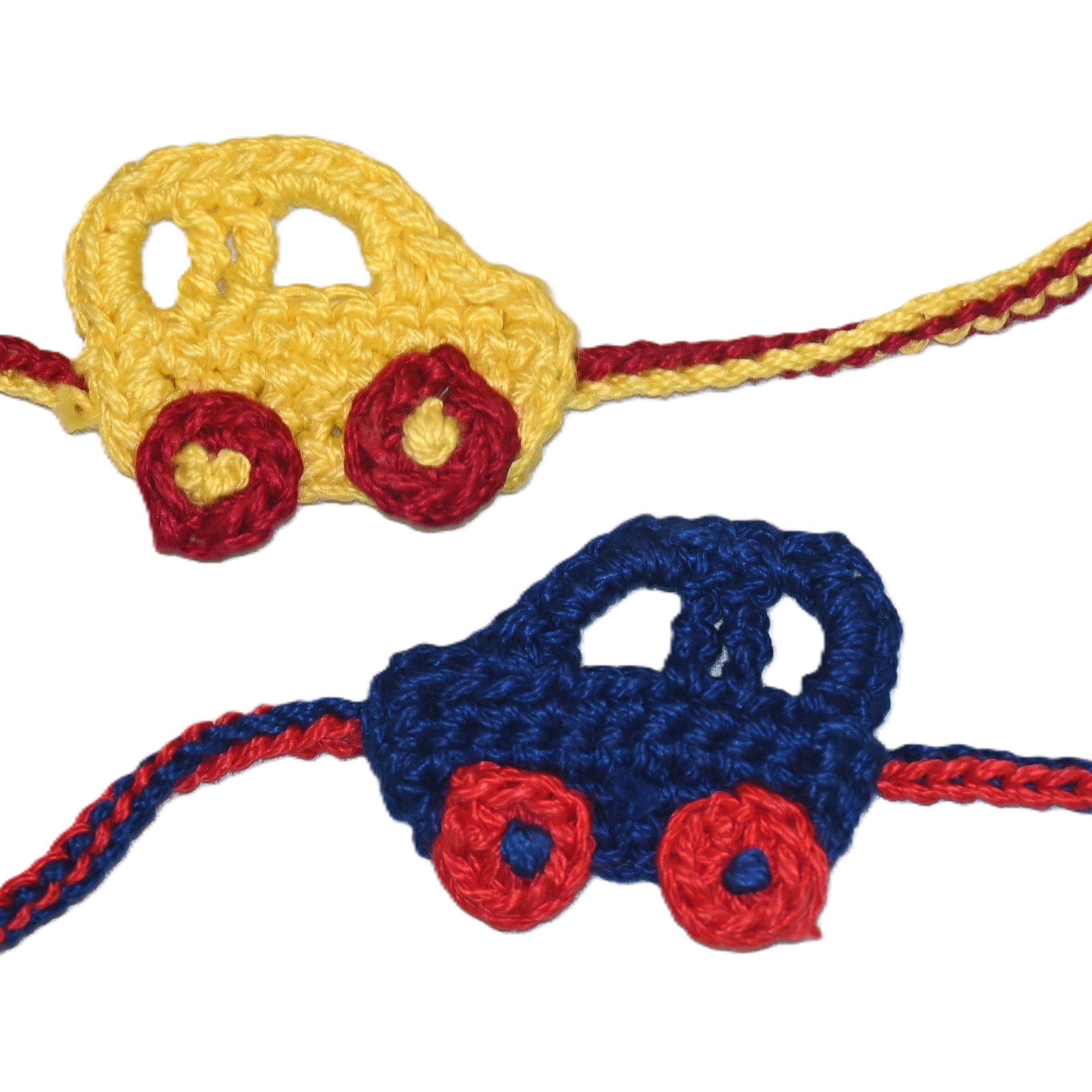 Crochet Car Rakhis – Set of 2