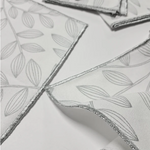 Feuille Silver Cocktail Napkins | Set of 6