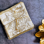 Fiore Gold Cocktail Napkins | Set of 6