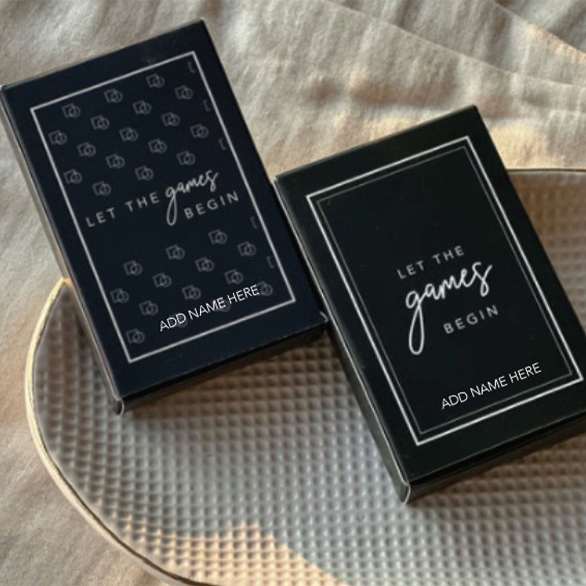 Let The Games Begin Personalised  Playing Cards