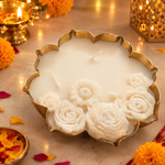Urli Candle with Floral Details