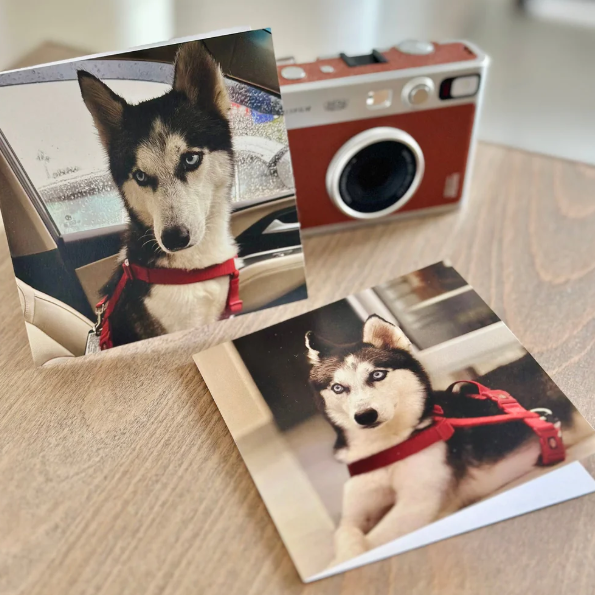 Square Photo Greeting Card Personalised