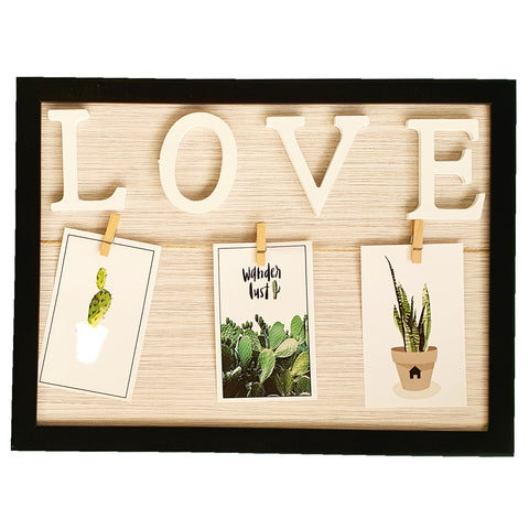 Love Wall Frame+Wooden Clips