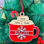 Hot Cocoa Cup Ornament Personalised