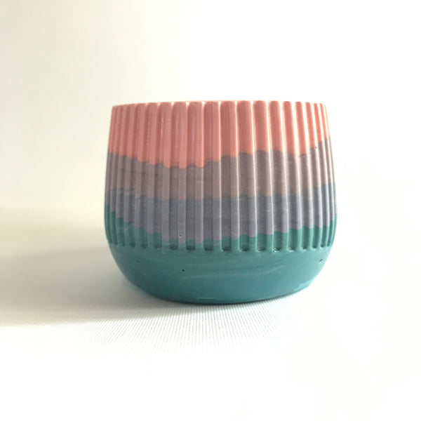 Fluted Ombre Planter - The Style Salad