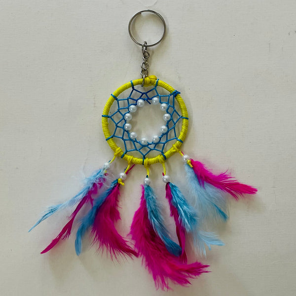Mini Feather Dreamcatcher Keychains for Keys, Bags & Gifts