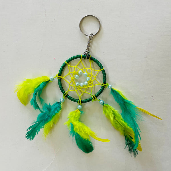 Mini Feather Dreamcatcher Keychains for Keys