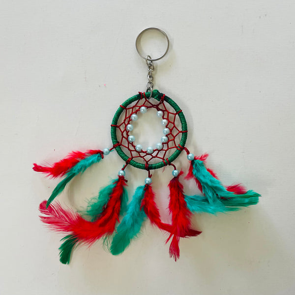 Mini Feather Dreamcatcher Keychains for Gifts