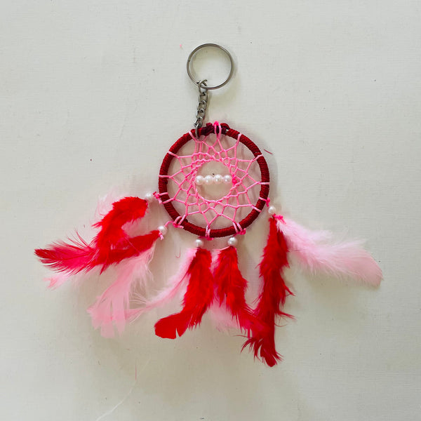 Mini Feather Dreamcatcher Keychains for Gifts